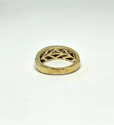 10k Men’s  Vintage three-stone / trilogy Diamond Ring - Photo 4