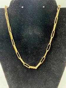 Women's Michael Hill 10K Gold Paperclip Chain~18'