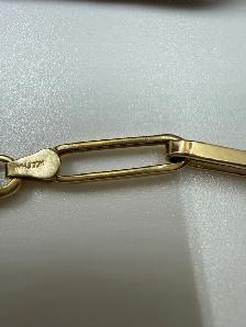 Women's Michael Hill 10K Gold Paperclip Chain~18' - Photo 2