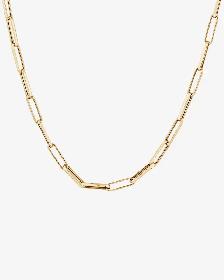Women's Michael Hill 10K Gold Paperclip Chain~18' - Photo 3