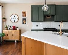 Kitchen Cabinet Installation & Refinishing