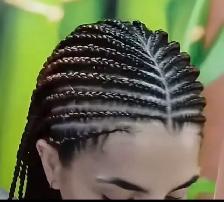 Hair cornrows