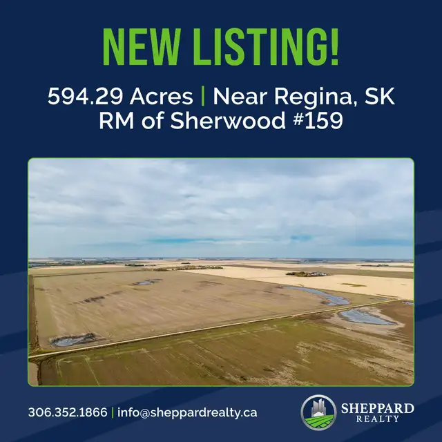 594.29 Acres | RM of Sherwood # 159 | Near Regina, SK