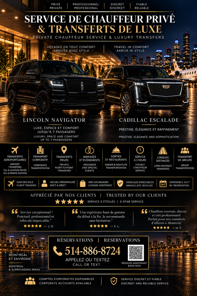 Luxury private chauffeur service