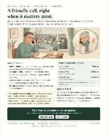 Friendly Senior Check-In Calls – Waterloo Region – Phone Compani
