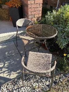 patio furniture kids toys out door grass removal
