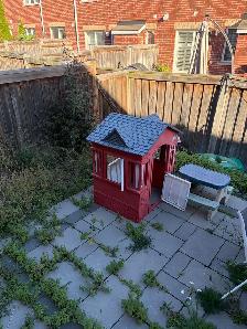 patio furniture kids toys out door grass removal - Photo 4