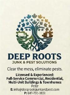 JUNK REMOVAL AND PEST CONTROL SERVICES