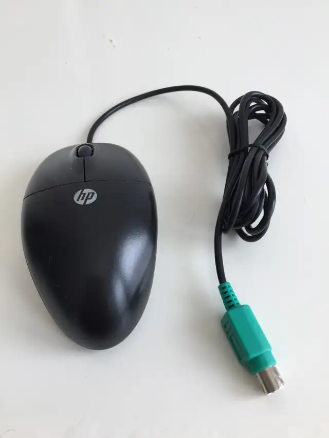 HP 2-buttons scroll wheel optical mouse PN 600553-002, 537748-00