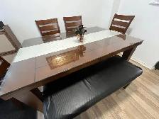 Extendable Dining Table Set – $800