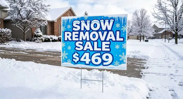 Residential Snow Removal Early Sale