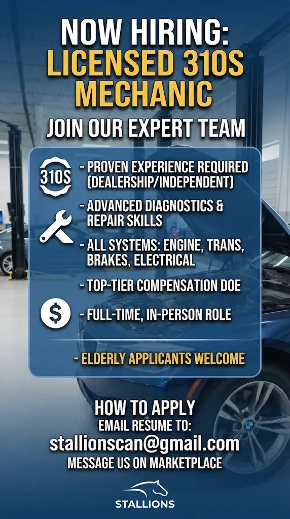 Licensed 310S Automotive Service Technician / Mechanic