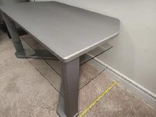 Modern TV Stand / Media Console with Glass Shelves - 44' Wide - Photo 2