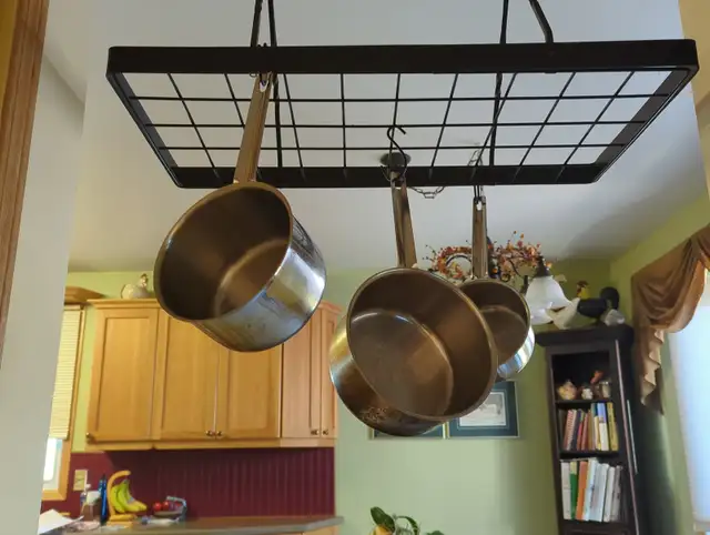 Hanging Pot Rack Cookware Organizer