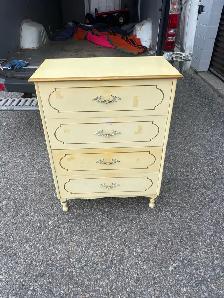 Free delivery used Vintage french provincial Cream  Dresser - Photo 5