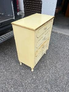Free delivery used Vintage french provincial Cream  Dresser - Photo 6