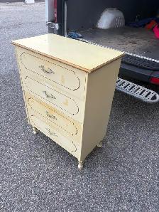 Free delivery used Vintage french provincial Cream  Dresser - Photo 7