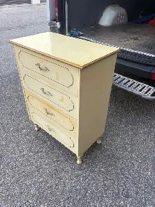 Free delivery used Vintage french provincial Cream  Dresser - Photo 8