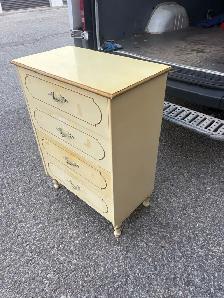 Free delivery used Vintage french provincial Cream  Dresser - Photo 9