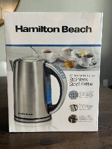 Hamilton Beach Variable Temperature Electric Kettle, 1.7 L – NEW
