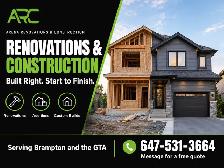 Home Renovations in Brampton, Arena Renovations & Construction