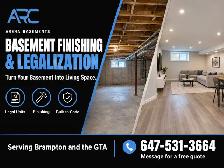 Legal Basement Conversions in Brampton, Arena Basements