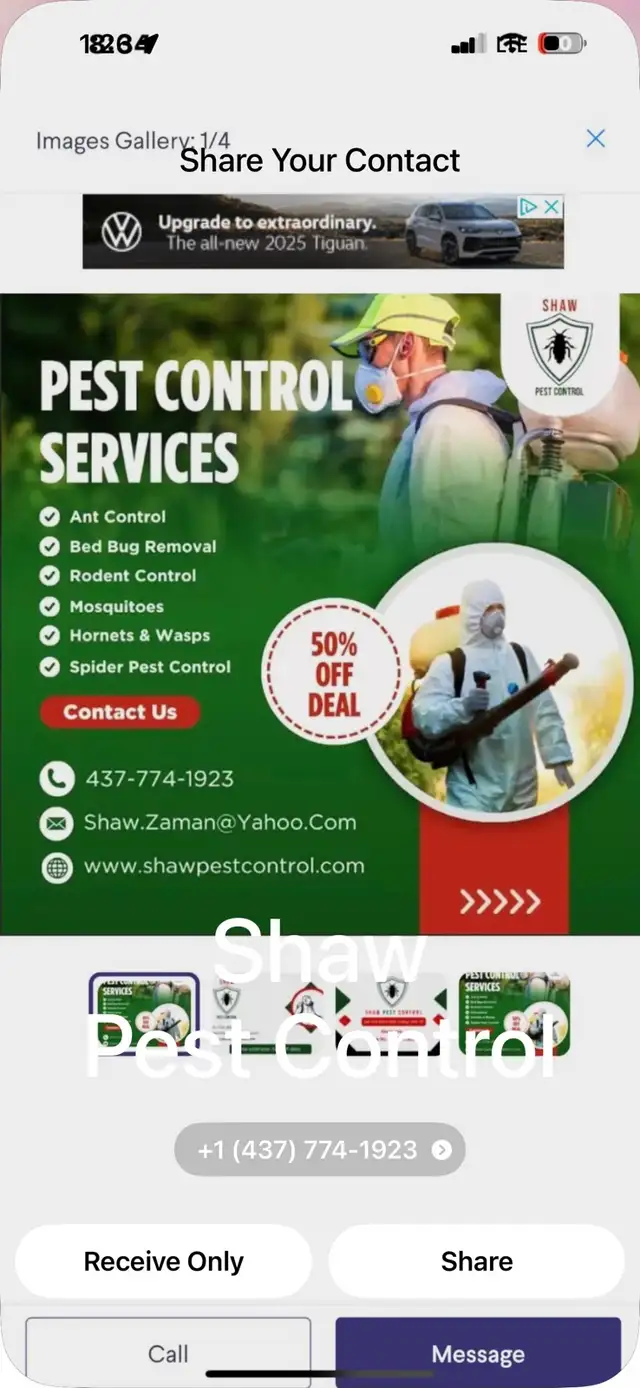 Pest Control Solution in Brampton, Milton ,GTA,50% o