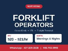 Forklift Operators – Cross-Dock/LTL