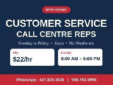 Customer Service / Call Centre Rep