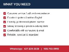 Customer Service / Call Centre Rep - Photo 3
