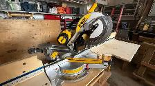 Mitre Saw Complete with attached Wood Table - Photo 4