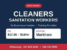General Labour (Dishwasher/Cleaner)