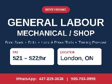 General Labour – Mechanical / Shop