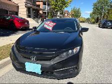 2019 Honda Civic LX Sedan - Black - 158,968 km