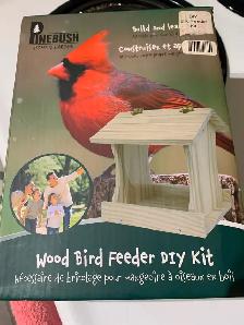 Wood bird feeder DIY kit