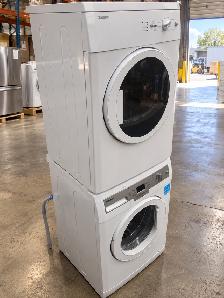 24' Blomberg Washer and Dryer Washing Machine Combo Set Stacker