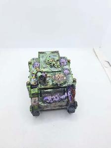 Warhammer 40k Deathguard Rhino Battle Ready AS IS top comes off