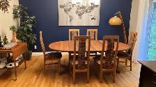 Mid century. TEAK TECK. Ensemble salle à manger. 6 chaises chair - Photo 2