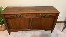 Mid century. TEAK TECK Plateau tournant / Buffet, bar, bahut dis - Photo 4