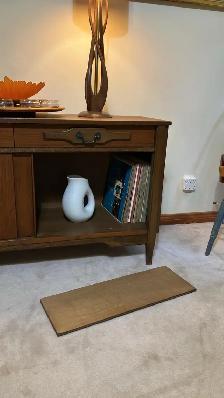 Mid century. TEAK TECK Plateau tournant / Buffet, bar, bahut dis - Photo 7