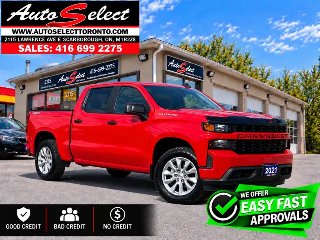 2021 Chevrolet Silverado 1500 Custom 4x4 5.3L V8 Apple Ca...
