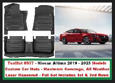 Floor Custom Fit Mats Nissan Altima 2019-2025 (TuxMat 8537)