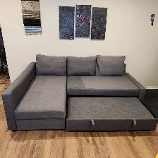Used (Good Condition) Grey IKEA  sofa bed   FREE DELIVERY - Photo 4