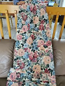 2 RIDEAUX NEUFS DOUBLÉS 84'HAUx48'LAR EN HAUT: $90.00 POUR LES 2