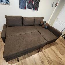 Used (Good Condition) Brown IKEA  sofa bed    FREE DELIVERY - Photo 4