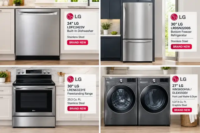 LG 5-PIECE APPLIANCE PACKAGE — $5,000