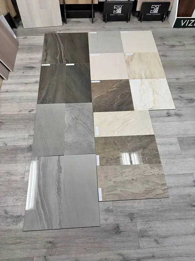 18x18 tile sale — $0.99 per sq.ft