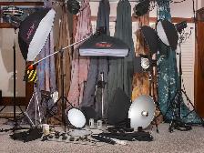 Complete Photographic Studio Lighting and Accessories