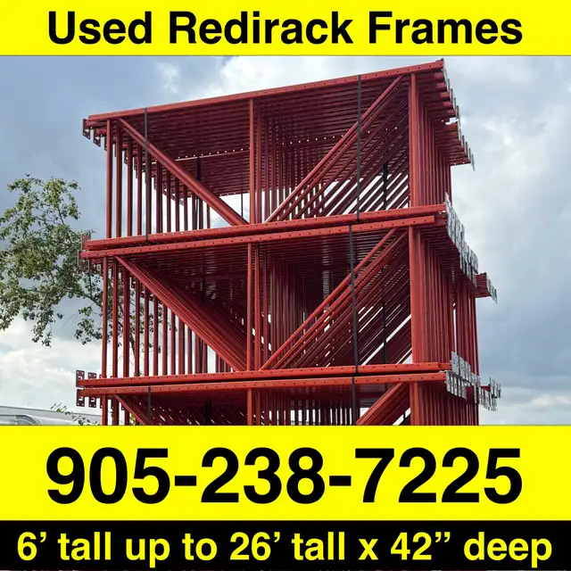 Used Redirack uprights 7’ tall up to 26’ tall