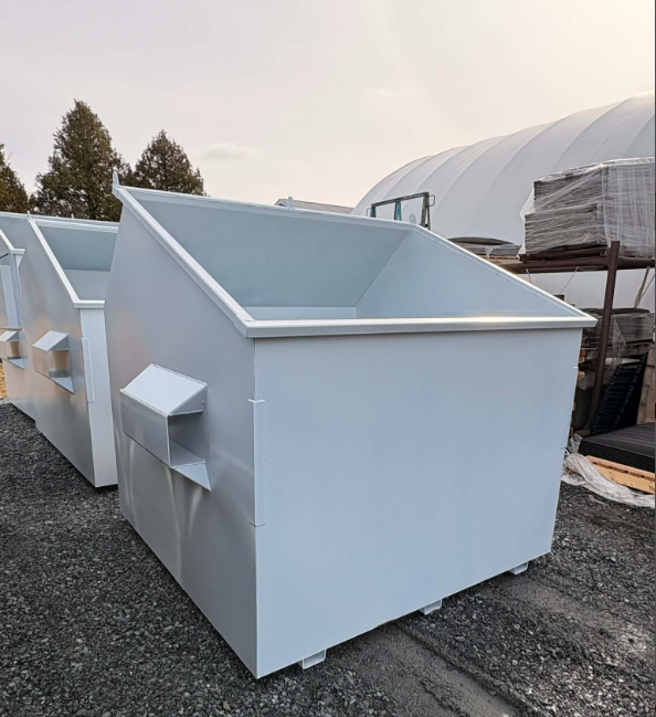 Conteneur à Déchet / Recyclage, ECO – 8 verges Low profil –Avant